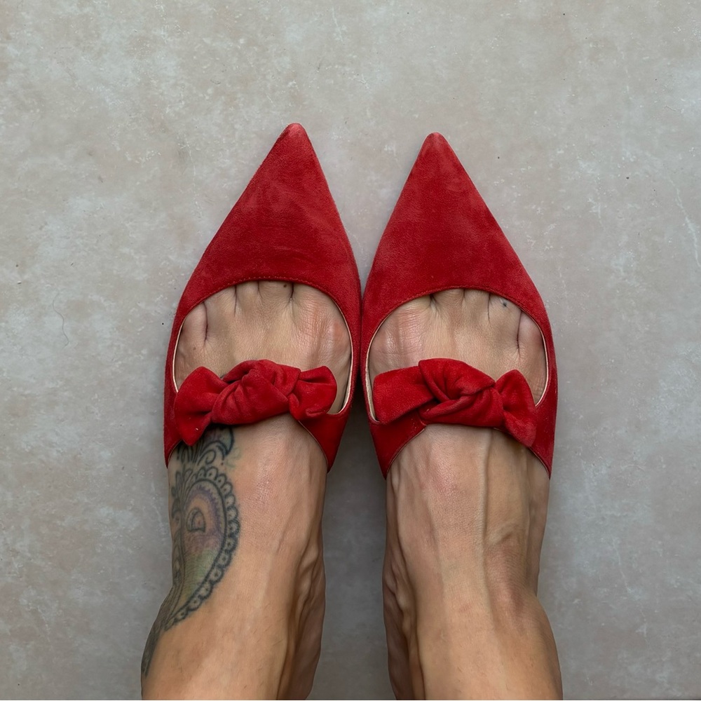 J Crew Heels w/Bow- Size 10